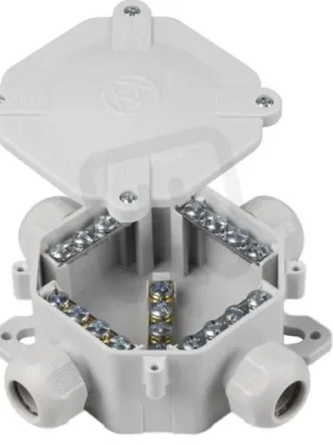 6455-11 5.P/2 Krab.rozvodka plast.5p šed Aktuální