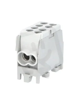 Rozbočovací svorkovnice HLAK 25 1/2 M2 100A 1pól. AL/CU IP20 šedá na DIN 1006511 Luxusní