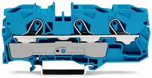 3vodičová průchozí svorka, 10mm2, pro aplikace Ex e II a Ex i, modrá 2010-1304 Garance Vrácení Peněz