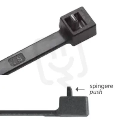 Záruka V Ceně Vázací pásky otevíratelné RID 280x3 5mm prodloužený pin černá (100ks) 1792059