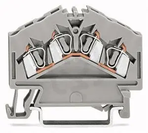 4vodičová průchozí svorka 2,5mm2 Středový popis šedá WAGO 280-646 Velkoobchod