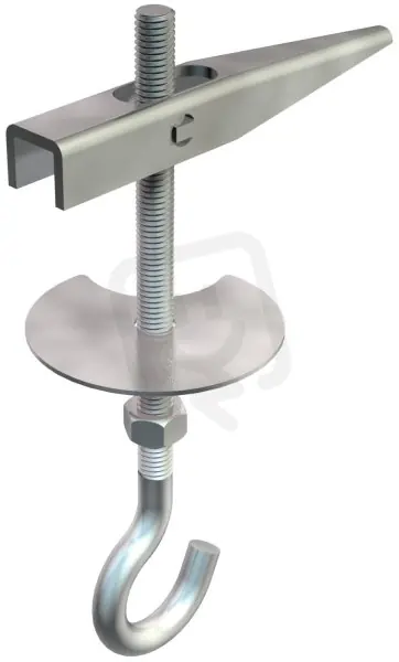 Zlevněný OBO 455 M5x100 G Sklápěcí závěs s hákem M5x100mm Ocel galv. zinek