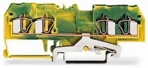 4vodičová svorka pro ochranný vodič, 4mm2, Středový popis, zeleno-žlutá 281-657 Must-Have