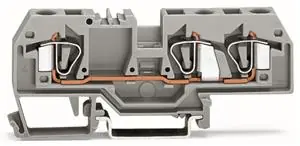 3vodičová průchozí svorka 6mm2 Středový popis šedá WAGO 282-681 Poslední Šance