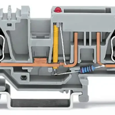 2vodičová pojistková svorka pro automobilové pojistky, s možností zkoušení, šedá Akční Cena