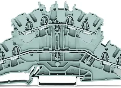 4vodičová dvojúrovňová svorka 8vodičová průchozí svorka N modrá WAGO 2002-2409 Poslední Šance