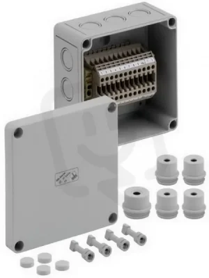 Značkový Skříň pro řadové svorky RK 4/12-12x4mm2 IP54/IP66 130x130x75 SPELSBERG 61501201