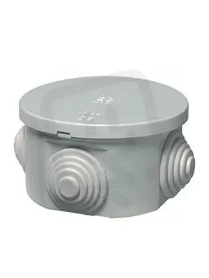 SK0007034-CZ20260306-083528-0-1772757331-16936-elkrkr0700865 Zlevněný Rozbočovací krabice na omítku, IP44, pr. 80x40mm, šedá HL SYSTEM HL 400C2