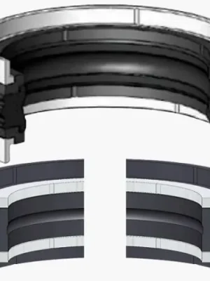 Značkový těsnění K03 63x47x18,4/ 6,35 NBR/PE/POM