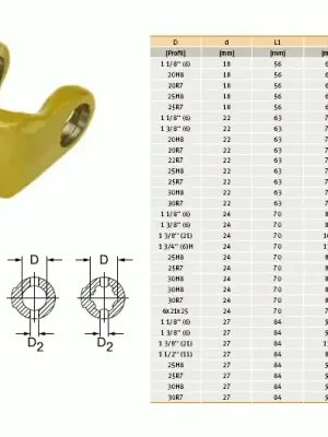 Zlevněný Vidlice NG2200, 1 3/8" Z=21