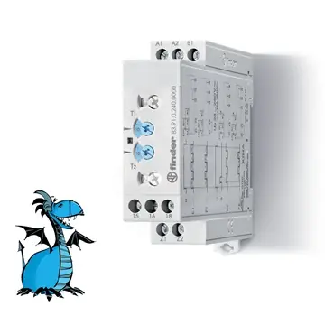 Moderní Časové relé 83.91.0.240.0000 TA, 1P/16A, univ.nap., 50ms-10d