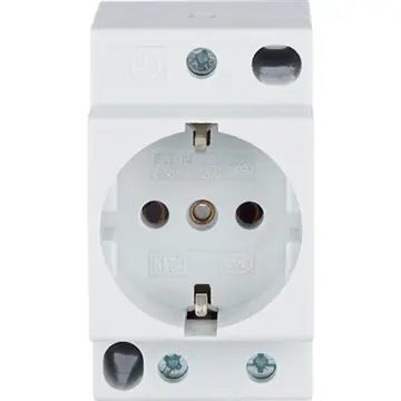 Zásuvka Z-SD230 na přístroj. lištu bez clonek Schuko Poslední Šance