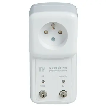 Svodič přepětí TV-OVERDRIVE F6 bílý Značkový
