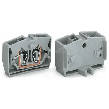 Svorka řadová 2,5 šedá 264-331 koncová s přírubou Nejlepší Volba