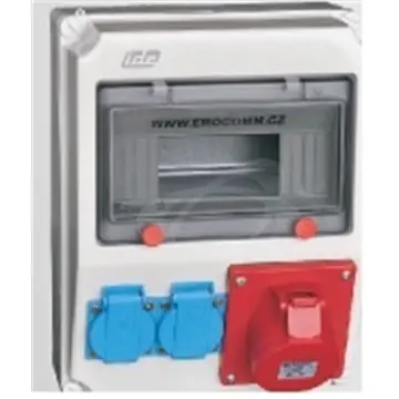 Zásuvková skříň 2x230V,1x400V/16A, bez jističů a chráničů,IP44 Nejprodávanější