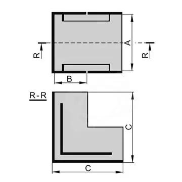 Vnější úhel pro EIP 40x40 Přímo Od Výrobce