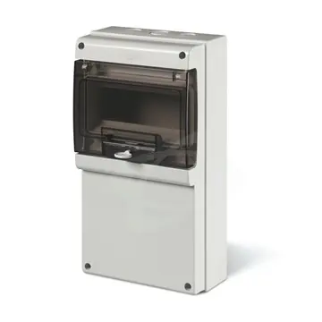 Rozvodnice nástěnná 8M průhledné dveře bez otvorů IP66 DOMINO Aktuální