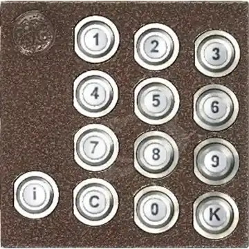 Modul číselnice pro kódovou volbu KARAT 2-BUS s podsvitem bez zámku Autentický