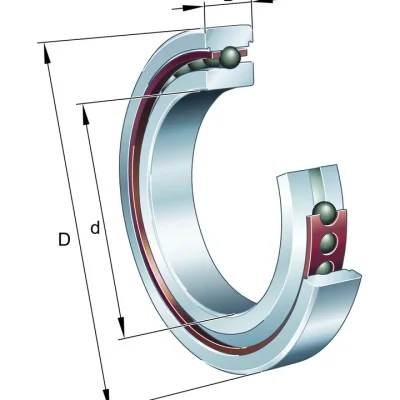 Značkový HC71902-C-T-P4S-UL FAG jednořadé kuličkové ložisko s kosoúhlým stykem, keramické kuličky