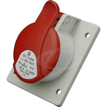 Zásuvka vestavná 32A 5P 400V IP54 IEN 3253 Levný