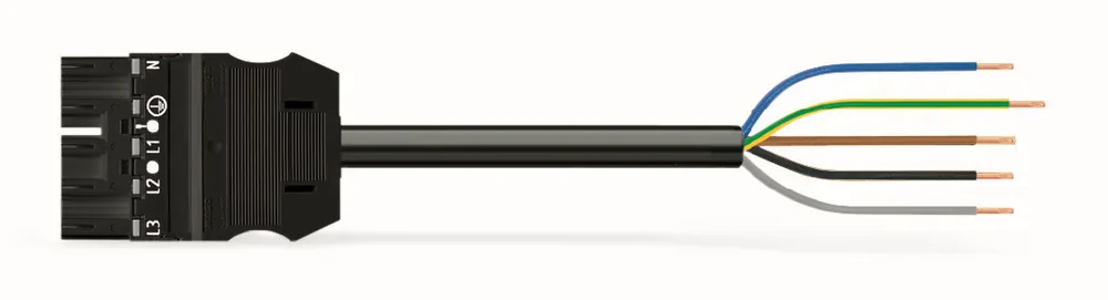 WAGO Konektor  771-9995/217-401 Konfekcionovaný s propojovacím kabelem  Zástrčka / otevřený konec, černá Jen Po Omezenou Doba