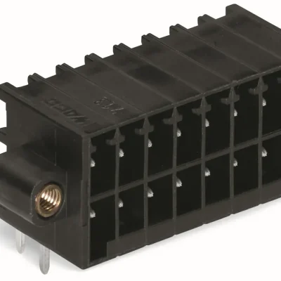 SK0228505-CZ20260306-083626-0-1772757395-pim-1581961_1 Zlevněný WAGO Konektor 713-1427/117-000 s pájecími piny THR, 2řadý Pájecí kontakt 0,8 × 0,8 mm Úhlové provedení, černá