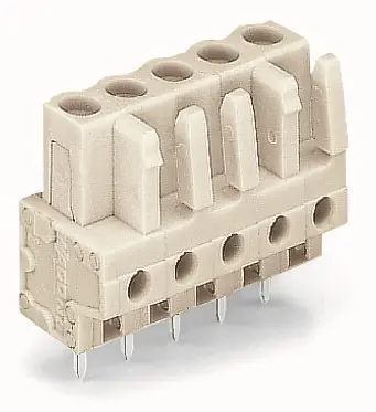 Vrácení Zdarma WAGO Konektor 722-141 pružinový THT Rovné provedení Rozteč 5 mm, šedá