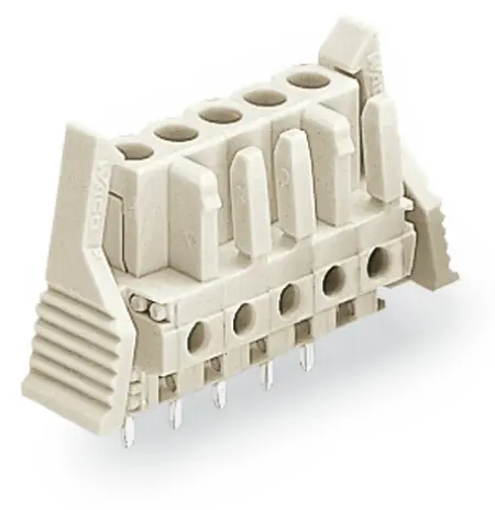 Výprodej WAGO Konektor 722-141/039-000 pružinový THT Rovné provedení Rozteč 5 mm, šedá