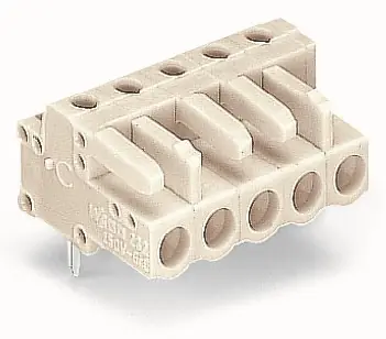 Expresní Doručení WAGO Konektor 722-241 pružinový THT Úhlové provedení Rozteč 5 mm, šedá