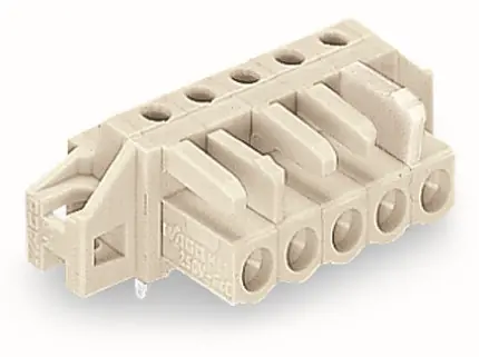 Výprodej WAGO Konektor 722-241/031-000 pružinový THT Úhlové provedení Rozteč 5 mm, šedá