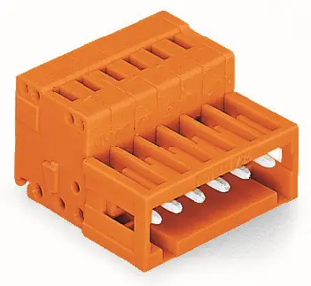 Záruka V Ceně WAGO Konektor 734-349 1vodičový s pájecími piny CAGE CLAMP® 1,5 mm², oranžová