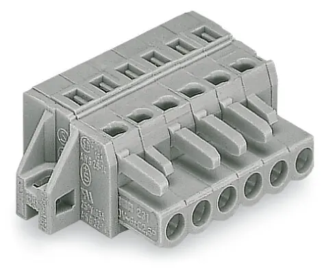 Záruka V Ceně WAGO Konektor 231-117/031-000 1vodičový pružinový CAGE CLAMP® 2,5 mm², šedá
