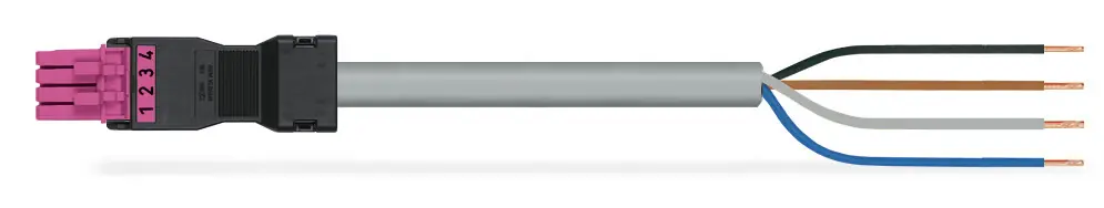 WAGO Konektor 891-8994/106-707 Konfekcionovaný s propojovacím Konektorem  Zdířka / otevřený konec, růžová Zlevněný