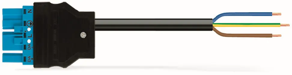 Značkový WAGO Konektor  771-5001/149-000 Konfekcionovaný s propojovacím kabelem  Zástrčka / otevřený konec, modrá