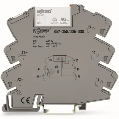 857-358/006-000 AC 230 V 16 mA, gray Nová Kolekce