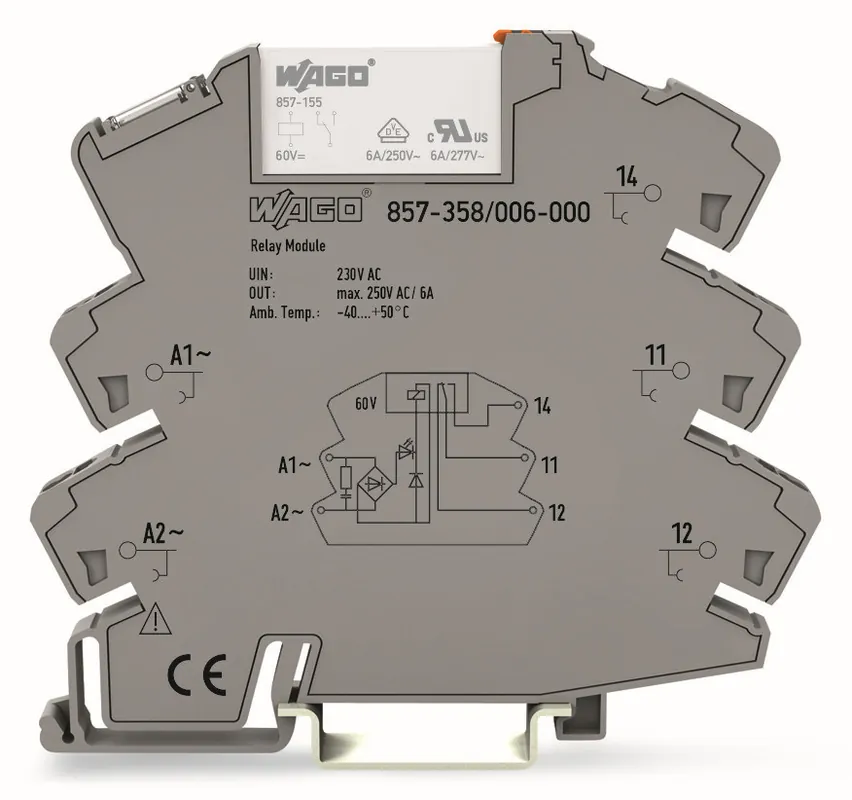 857-358/006-000 AC 230 V 16 mA, gray Nová Kolekce
