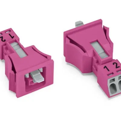890-782 Snap-in version 2-pole, pink Ruční Výroba