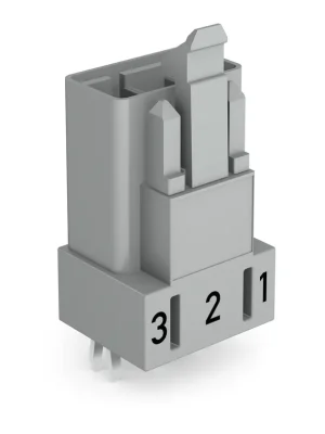Zlevněný WAGO Konektor 890-853 na desky plošných spojů Rovné provedení 3pólová, šedá