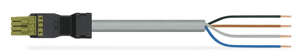 Značkový WAGO Konektor 891-8994/106-105 Konfekcionovaný s propojovacím Konektorem  Zdířka / otevřený konec, zelená