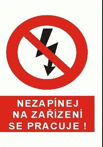 Nakupujte Hned CUPRO Tabulka"NEzapínacíNA ZAŘ.SE PRACUJE" A4 P, samolepící
