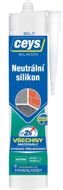Autentický CEYS Silikon neutrální 280ml bílý